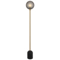TFS FLOOR LAMP 25wE27max D:200 H1500 INLINE BLACK TRAVE /MATT ANT BRASS/GREY SMOKE