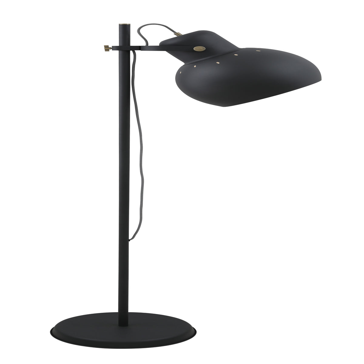 TFS FLOOR LAMP 40wE27 max H1800 D350 DARK GREY / ANTIQUE BRASS