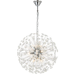 Vigo TFS 9 LT PENDANT 9x6wG9max D:500 CHAIN 2M CRYS H200 CHROME / CLEAR