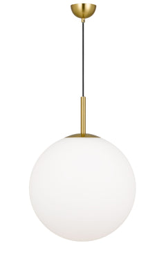 TFS 16 PENDANT 25w E27 D:400 CAB:2m ANTI GOLD / OPAL MATT