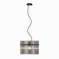 TFS PENDANT 25wE27max D400 H260 CAB 2m BLACK MATT/ SMOKE