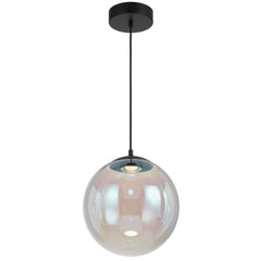 TFS 30 PENDANT 12wLED 3000K DIM 580Lm D300 H335 cab 2m BLACK MATT/ RAINBOW