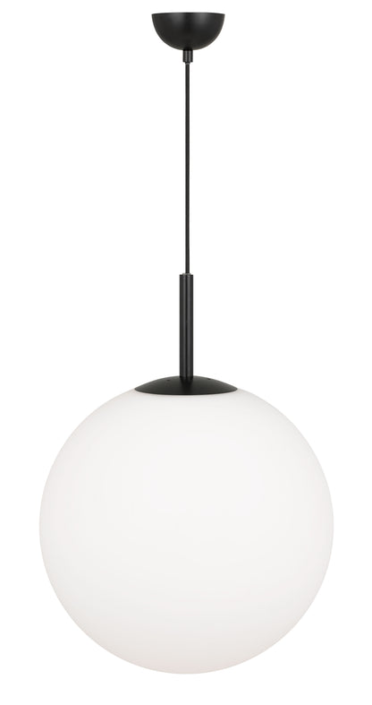 TFS 16 PENDANT 25w E27 D:400 CAB:2m BLACK / OPAL MATT