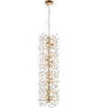 TFS 12LT VERTICAL PENDANT 12x6wG9max D300 H970 CAB.2M CRYSTAL H130 GOLD / CLEAR