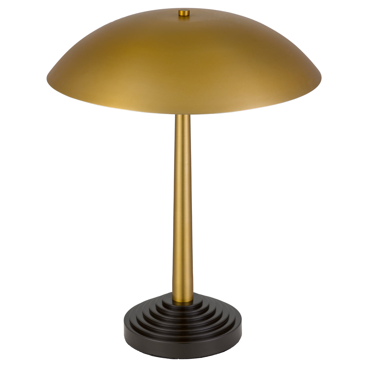 TFS TABLE LAMP 2x25wE27max D400 H500 TOUCH SWITCH ANTIQUE BRASS / DARK COFFEE