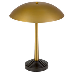 TFS TABLE LAMP 2x25wE27max D400 H500 TOUCH SWITCH ANTIQUE BRASS / DARK COFFEE