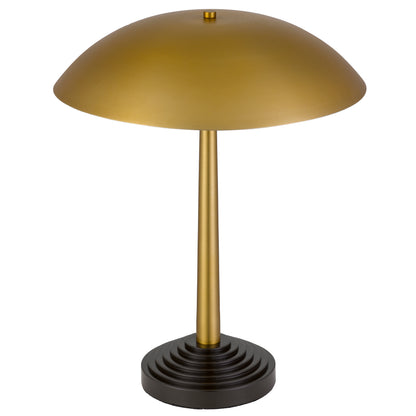 TFS TABLE LAMP 2x25wE27max D400 H500 TOUCH SWITCH ANTIQUE BRASS / DARK COFFEE