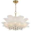 TFS 12LT PENDANT 12x25wE14max D:770 H:500 BRASS / 24pcs FROST GLASS
