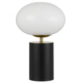 TFS TOUCH TABLE LAMP 5wE14 3000K D200 H320 BLACK / GOLD/ OPAL GLOSS