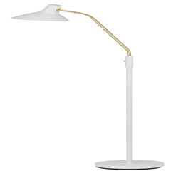 Bellastone TFS FLOOR LAMP 25wE27max H:1580 D:230 WHITE/ BRASS MATT/WHITE ROCKET SWITCH