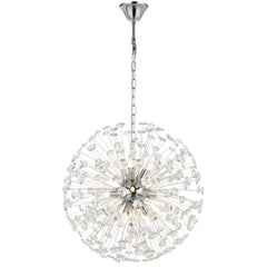 Vigo TFS 9 LT PENDANT 9x6wG9max D:500 CHAIN 2M CRYS H200 CHROME / CLEAR