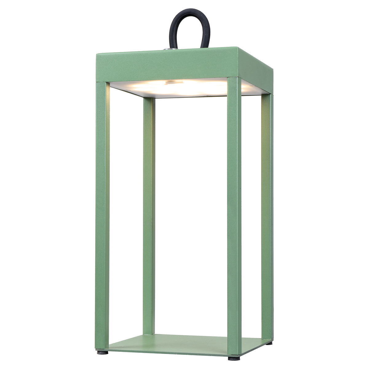 Cantoform TFS RECHARGEABLE TL 3wLED L:130 W:130 H:300 IP54 USB1M 2X2000mah 3000K GREEN
