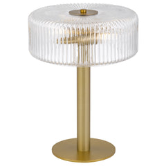 Basel TFS TABLE LAMP 2x25wE14max D300 H390 touch switch ANTIQUE BRASS / CLEAR