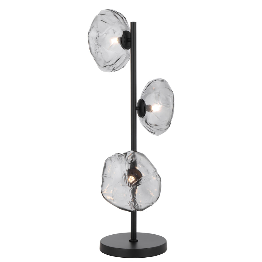 Tours TFS TABLE LAMP 3 LTS 3x6wG9max H900 GLASS D200 BLACK / SMOKE GLASS