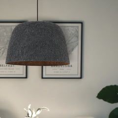 TFS FELT PENDANT 25wE27max D430 H270 cab 2m BLACK FELT