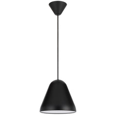 TFS 22CM PENDANT 25wE27max D220 H195 CAB 2M BLACK SATIN