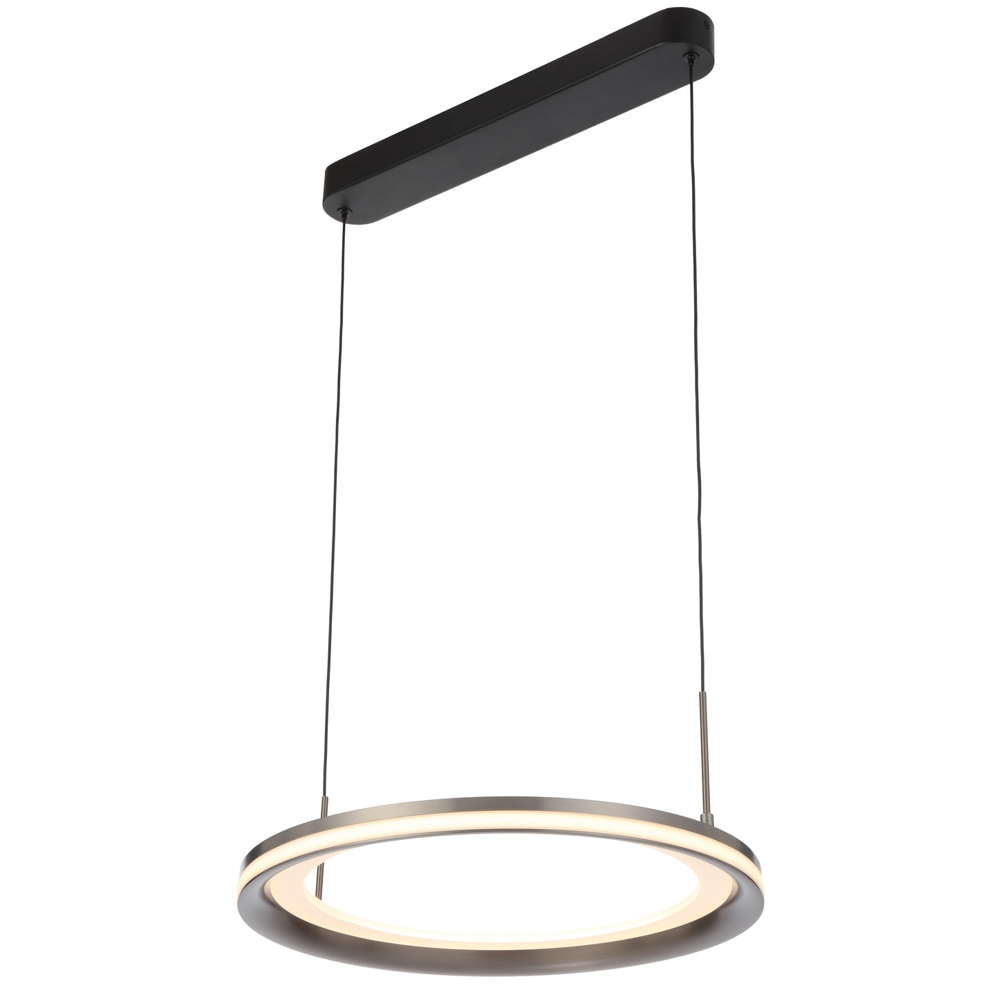 TFS 40CM PENDANT 40wLED D400 H30 3000K DIM CAB 2m 1710Lm PEARL GREY/FROST