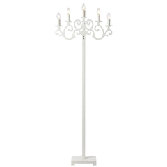 TFS FLOOR LAMP 5x25wE14max L570 W150 H200 FOOT SWTCH WHITE MATT