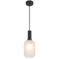 TFS 13CM PENDANT 25wE27max D140 H315 cab 2m BLACK / FROST GLASS