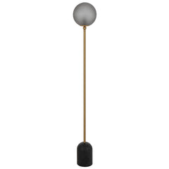 TFS FLOOR LAMP 25wE27max D:200 H1500 INLINE BLACK TRAVE /MATT ANT BRASS/GREY SMOKE