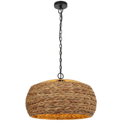 TFS 60 PENDANT 25wE27max D600 H300 chain 2m NATURAL (natural fiber)