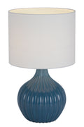TFS CERAMIC TABLE LAMP 25wE27max H:440 D:260 BLUE / WHITE