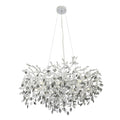 TFS 10 LT PENDANT 10x3wG9max D760 H400 cab 2M CHROME / CLEAR + SMOKE CRYSTAL