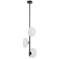 Menton TFS 3 VERTICAL LTS PENDANT 3x6wG9max L1200 GLASS D200 BLACK / FROST GLASS