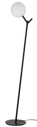 TFS FLOOR LAMP 25wE27max D:200 H:1510 BASE PLATE:280 Foot Switch BLACK/OPAL MATT