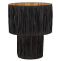 Wichita TFS LARGE TABLE LAMP 25wE27max D320 H380 INLINE SWT BLACK RAFFIA