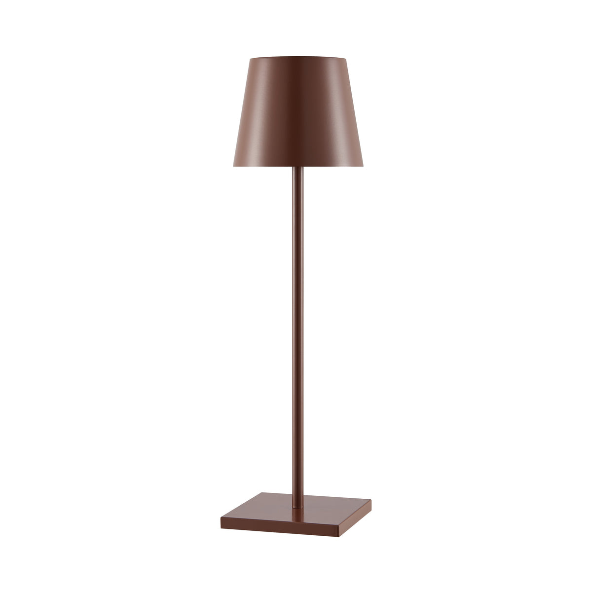 TFS RECHARGEABLE TABLE LAMP 3wLED D108 H380 IP54 1.5M 3000 K 300LM 2X2000mah BROWN SATIN