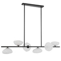 Biarritz TFS 6 LTS PENDANT 6x6wG9max L1500 GLASS D200 BLACK / FROST GLASS