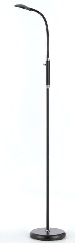 TFS LED FLOOR LAMP 6watt LED H:1520 420Lm BLACK - 3000K
