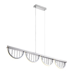 TFS PENDANT 24wLED 4000K cab2m DIM+RGB BY RMTE H170 L120 W80 2700LM CHROME/CRYSTAL