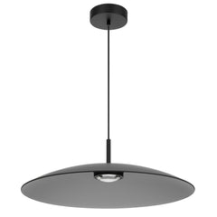 Noraline TFS PENDANT 2x6wLED nonDIM 3000K D:600 cab.2m BLACK MATT/ SMOKE