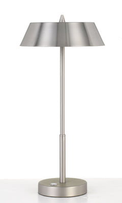 TFS TABLE LAMP 7w LED 3 WAY TOUCH SWITCH H:425 D:220 NICKEL/SILVER 3000K 580Lm