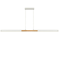 TFS 180CM LED PENDANT 36wLED 2080Lm cab.2M 3CCT WALL SWT WHITE / OAK WOOD