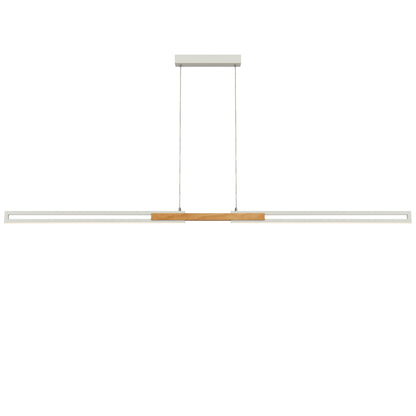 TFS 180CM LED PENDANT 36wLED 2080Lm cab.2M 3CCT WALL SWT WHITE / OAK WOOD