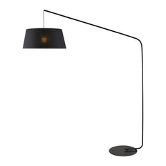 TFS FLOOR LAMP 25wE27max L1510 W500 H1800 cab:2.0m foot BLACK MATT/BLACK-GOLD MATT