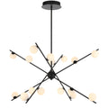 TFS 16 LT PENDANT 16x3wLED D970 H360 TRIAC-DIM ROD 2*600+ 1*300 BLACK / OPAL MATT