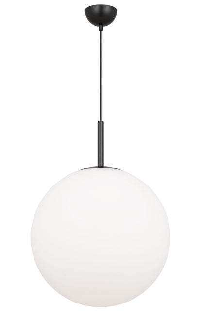 TFS 16 PENDANT 25w E27 D:400 CAB:2m BLACK / OPAL MATT