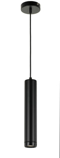 TFS LED PENDANT 4wGU10S4 nonDIM D:60 H:320 cab1.5 350Lm BLACK/BLACK 4000k