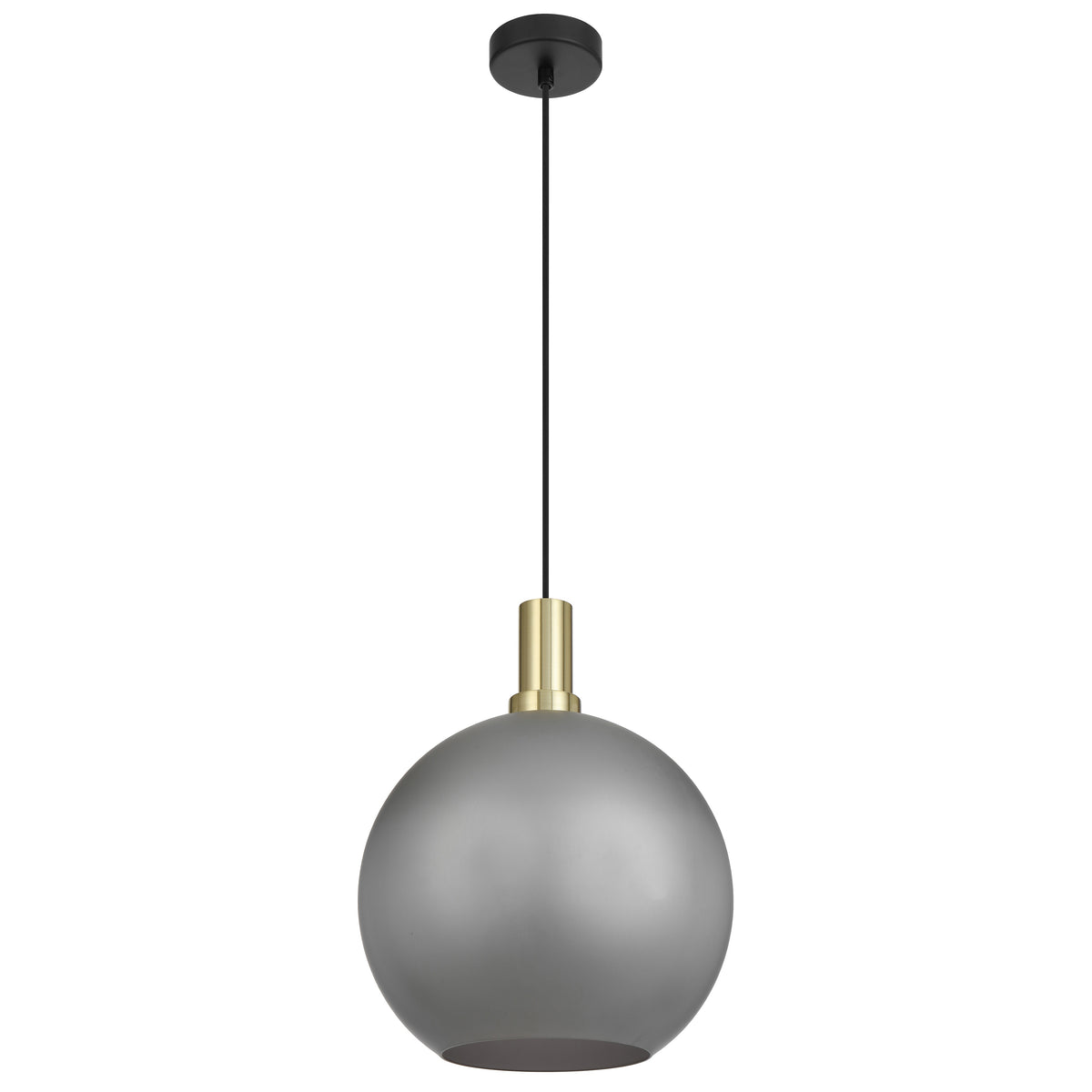 Lumoton TFS 30 PENDANT 25wE27max D:300 CAB:2m BLACK MATT/ GOLD/ GREY SMOKE