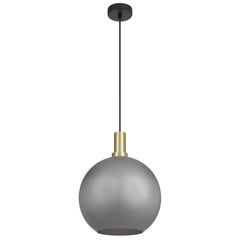 Lumoton TFS 30 PENDANT 25wE27max D:300 CAB:2m BLACK MATT/ GOLD/ GREY SMOKE