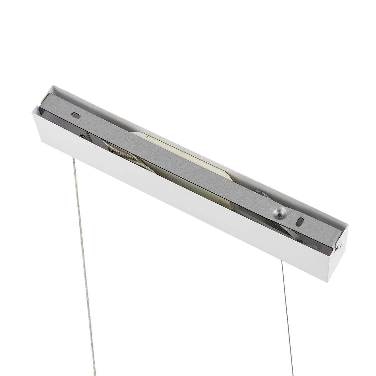 Lumostone TFS 140CM PENDANT 36wLED L:1400 W:38 H:25 cab 2M 3CCT STEP DIM 2450Lm WHITE MATT