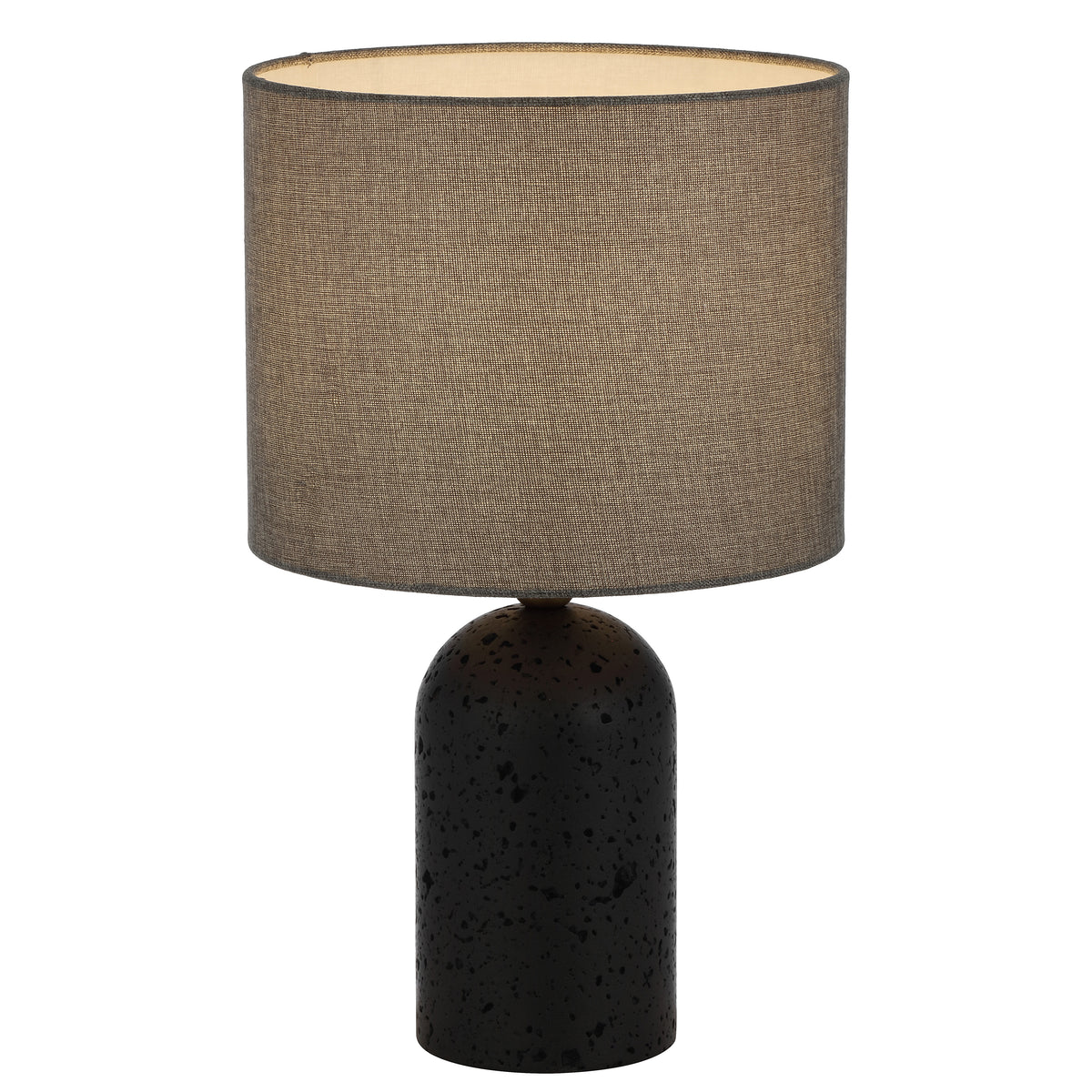 Murcia TFS TABLE LAMP 25wE27max D:250 H:420 inline swth BLACK TRAVERTNE/DARK ANT BRAS/ DGREY