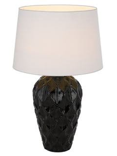 TFS CERAMIC TABLE LAMP 25wE27max D:400 H:640 BLACK / WHITE