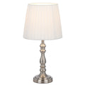 Santander TFS TABLE LAMP 25wE27max D200 H390 INLINE NICKEL/IVORY SOFT PLATED