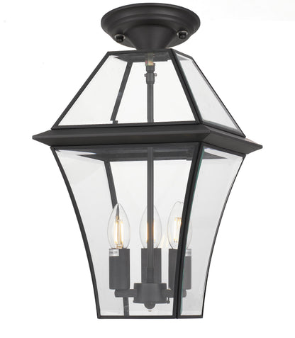 TFS 27 PENDANT 25wE14max L:275 H:400 - IP43 BLACK/CLEAR ROD:300mm + CHAIN:1000