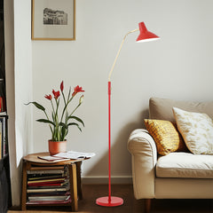 TFS FLOOR LAMP 25wE27max H:1580 D:230 RED/ BRASS MATT/RED ROCKET SWITCH